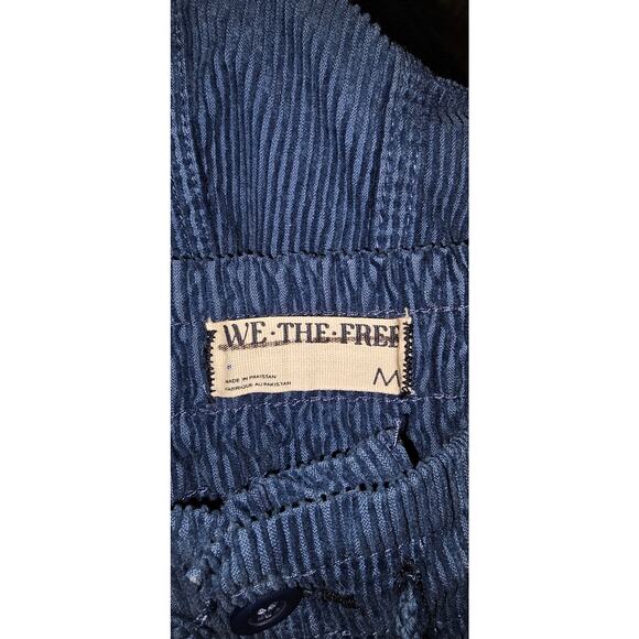 NWT Free People Modern Love Pull-On Cord Jeans $148 MEDIUM Blue - Picture 5 of 6